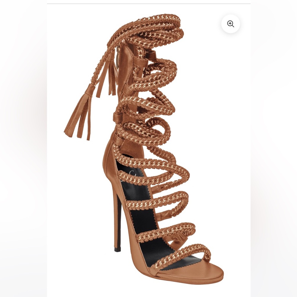 Monika Chiang Rope sandal Imena Tan Gold size 37.5 excellent - Picture 3 of 11